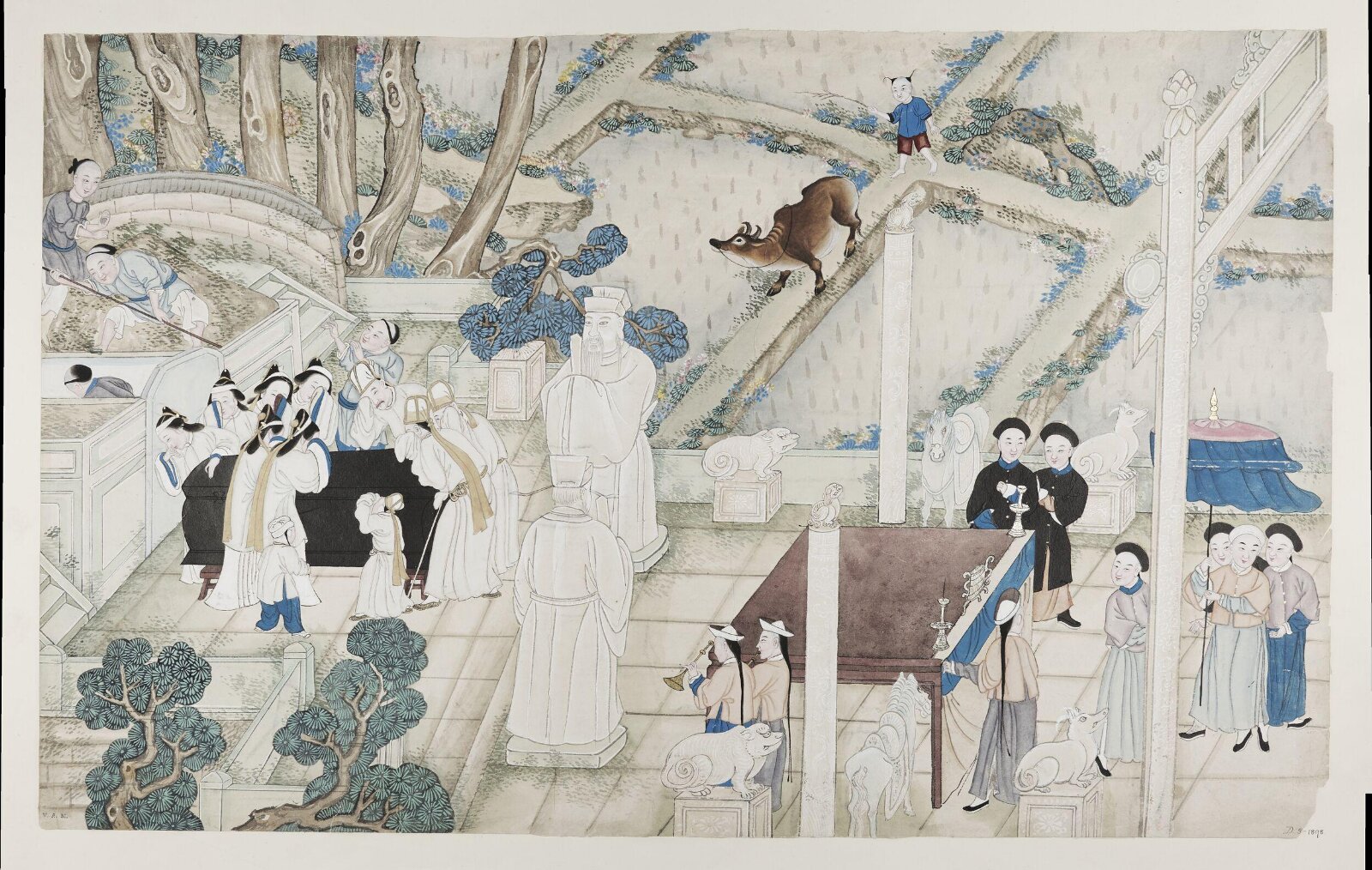 Scene at the tomb, 1870-1890