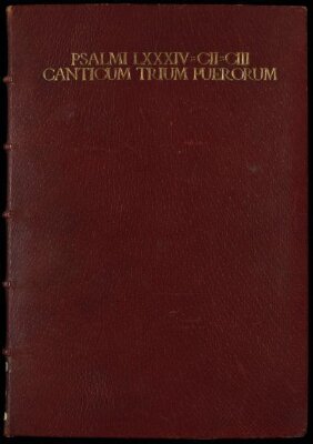 Psalmi LXXXIV, CII, CIII
