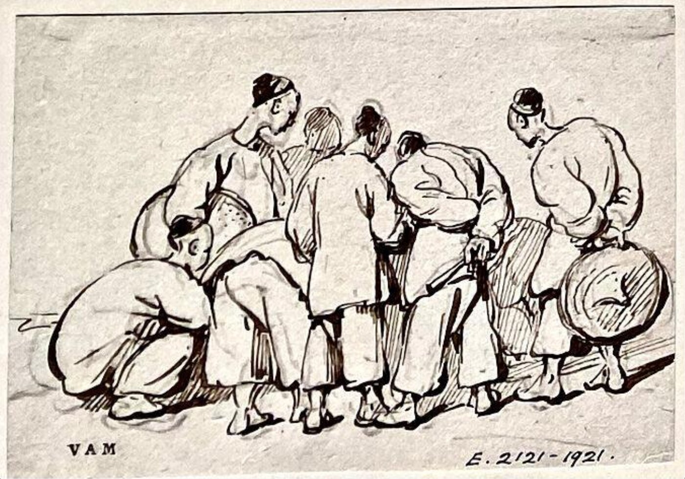 George Chinnery, A large group of Chinese figures