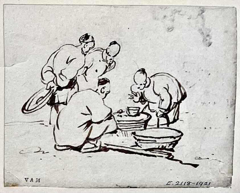 A group of four Chinese figures