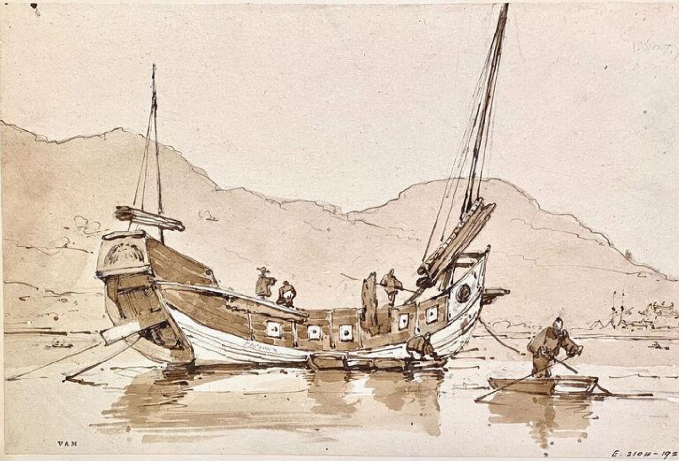 George Chinnery, A junk off the south China coast