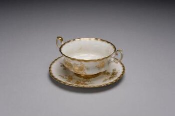 Antoinette' Soup bowl and saucer