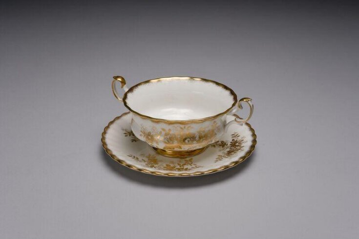 Antoinette' Soup bowl and saucer image