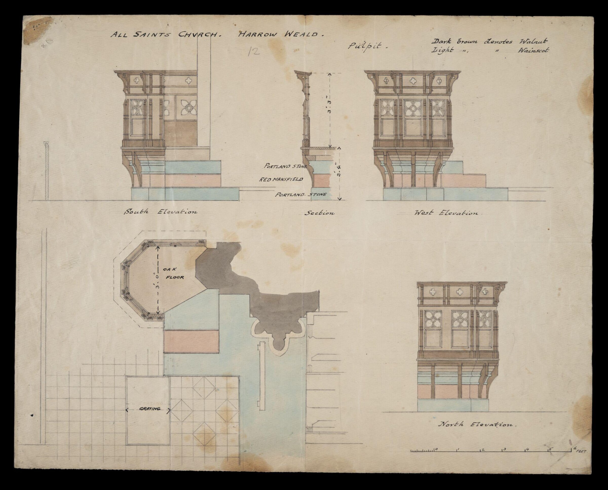 Drawing, William Butterfield