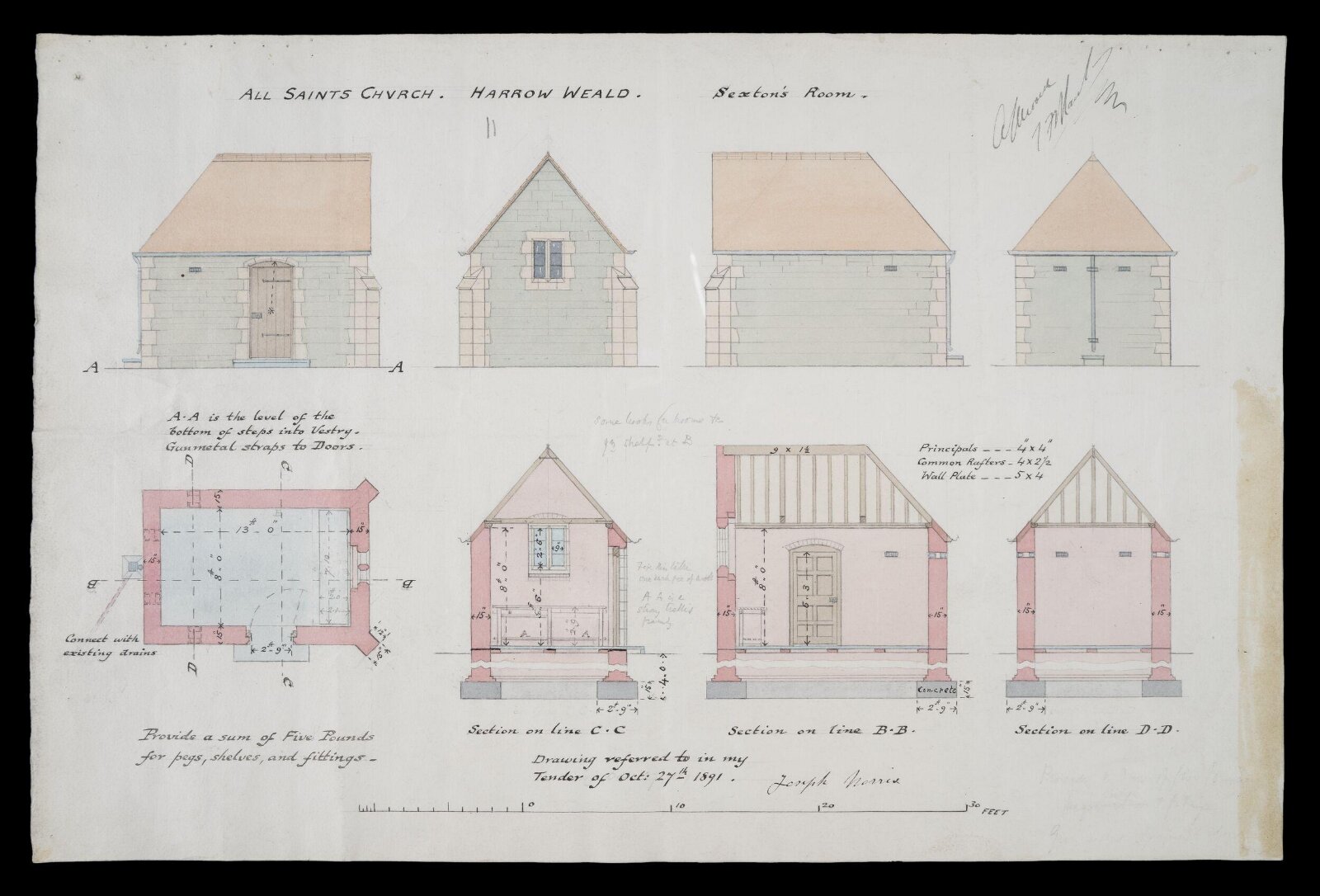 Drawing, William Butterfield
