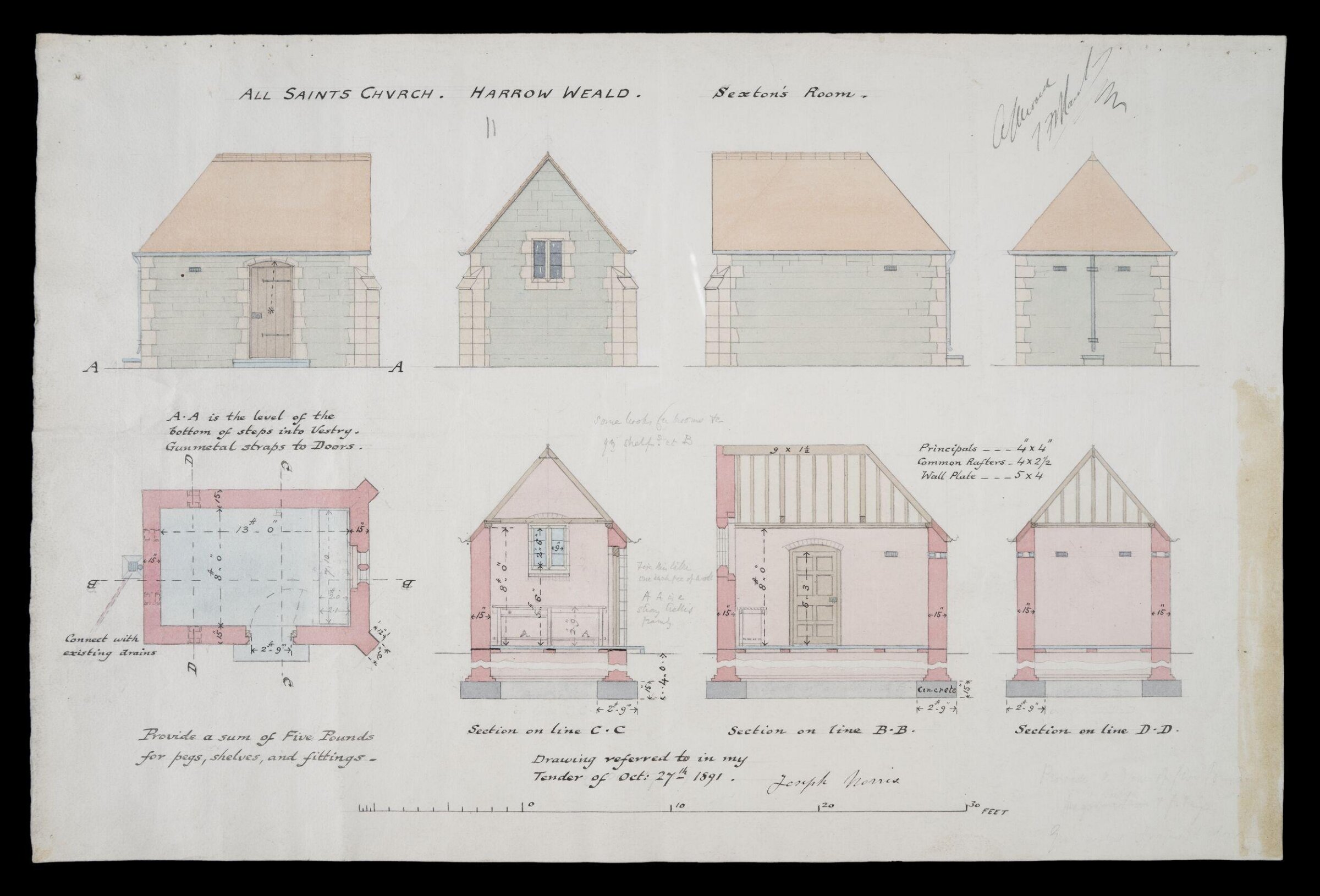Drawing, William Butterfield