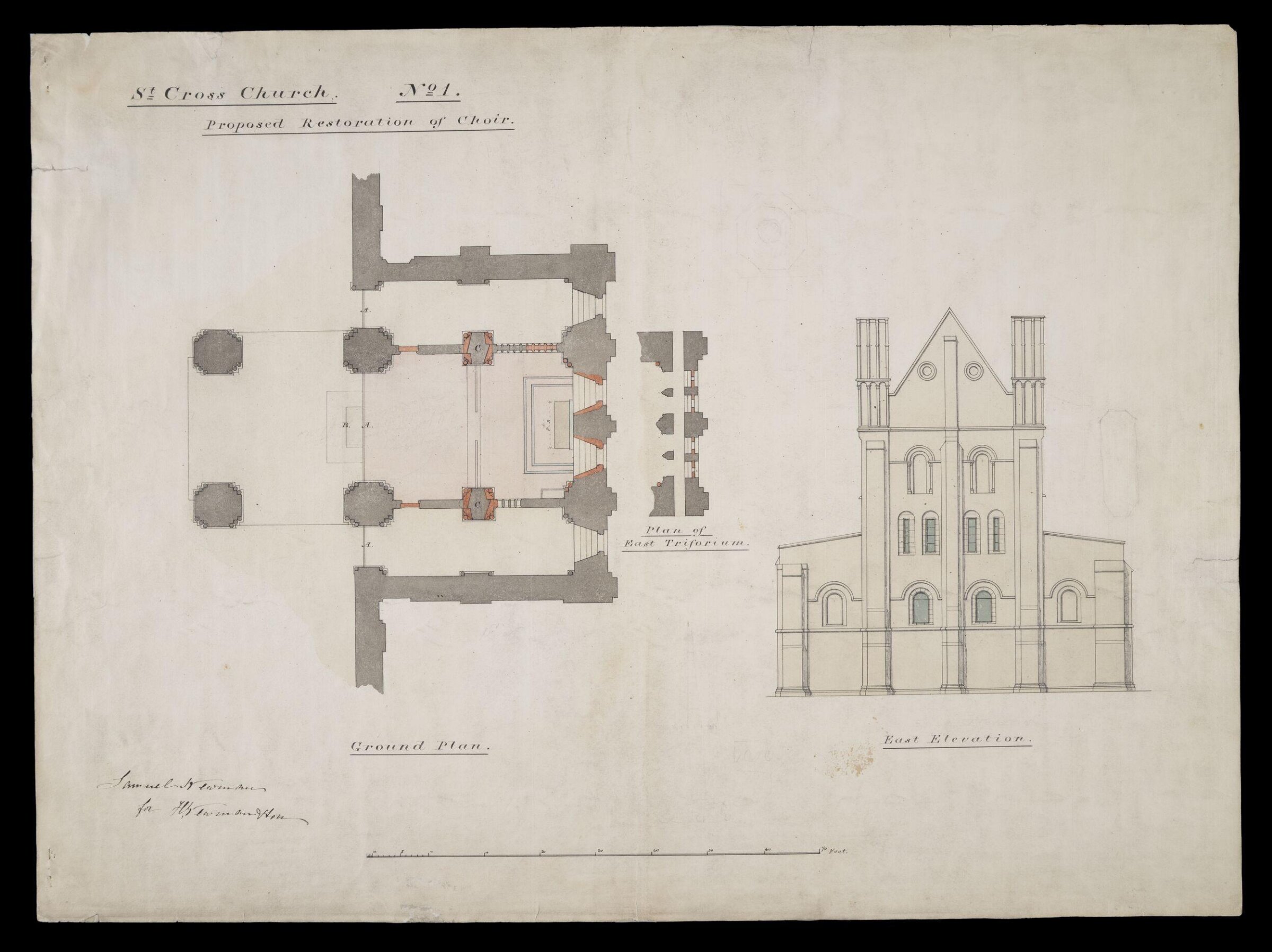 Drawing, William Butterfield, 1863