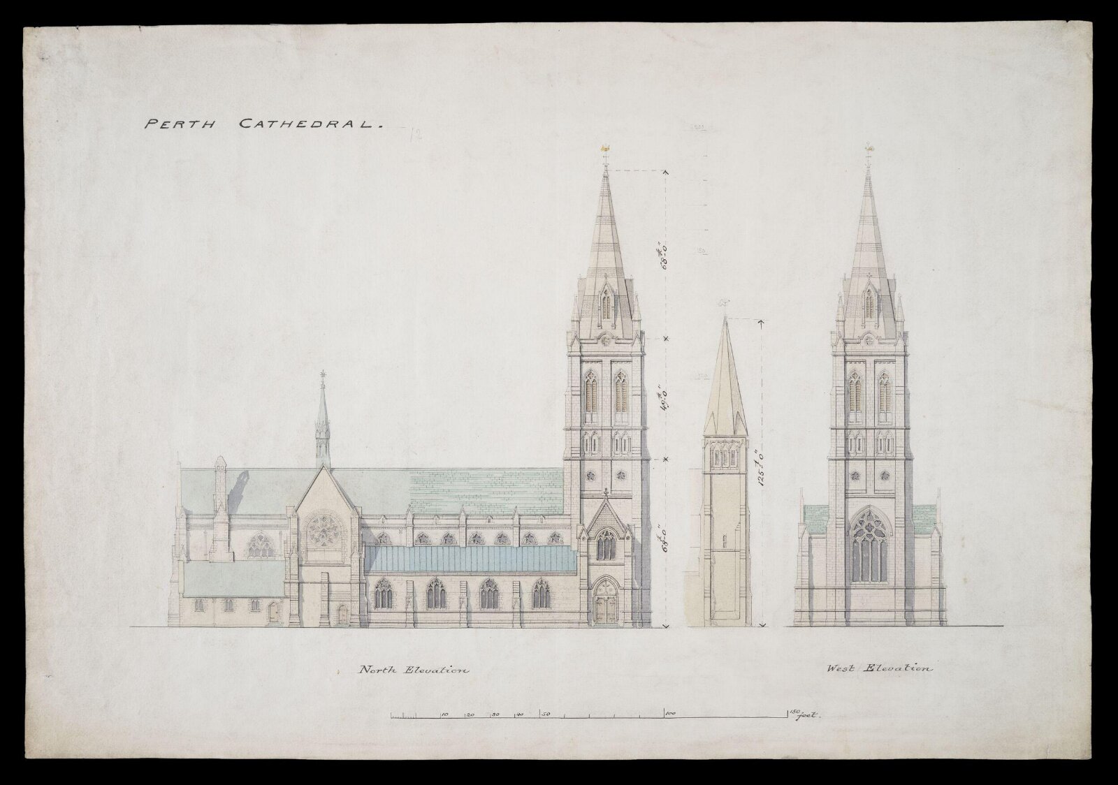 Drawing, William Butterfield, 1890