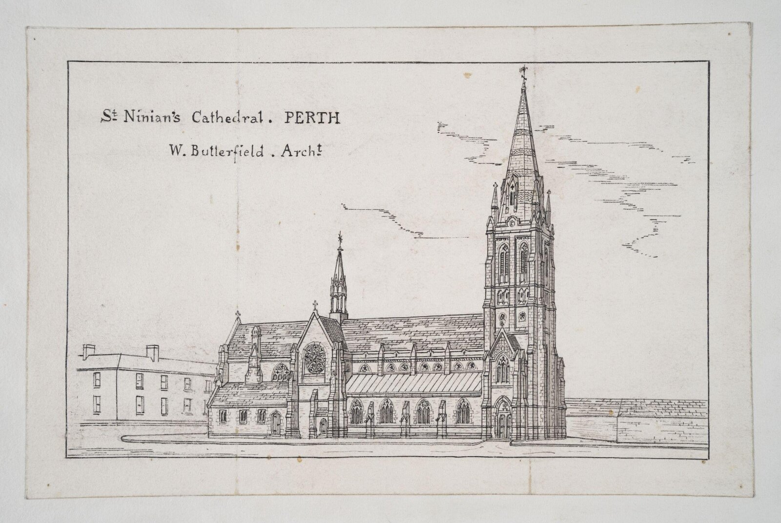 Drawing, William Butterfield, 1849 to 1890