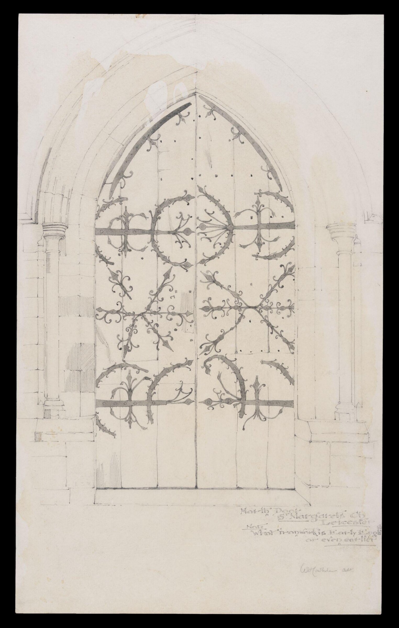 North Door, Church of St. Margaret, Leicester, William Harrison Cowlishaw, 1890s