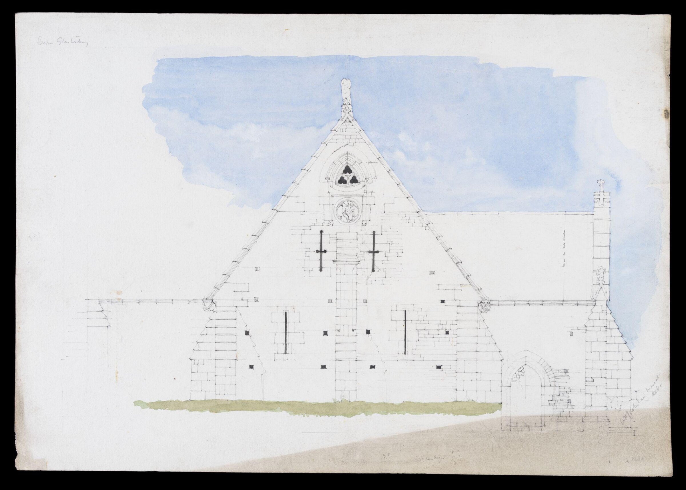 Abbot's Barn, Glastonbury, W.H. Cowlishaw, 1892