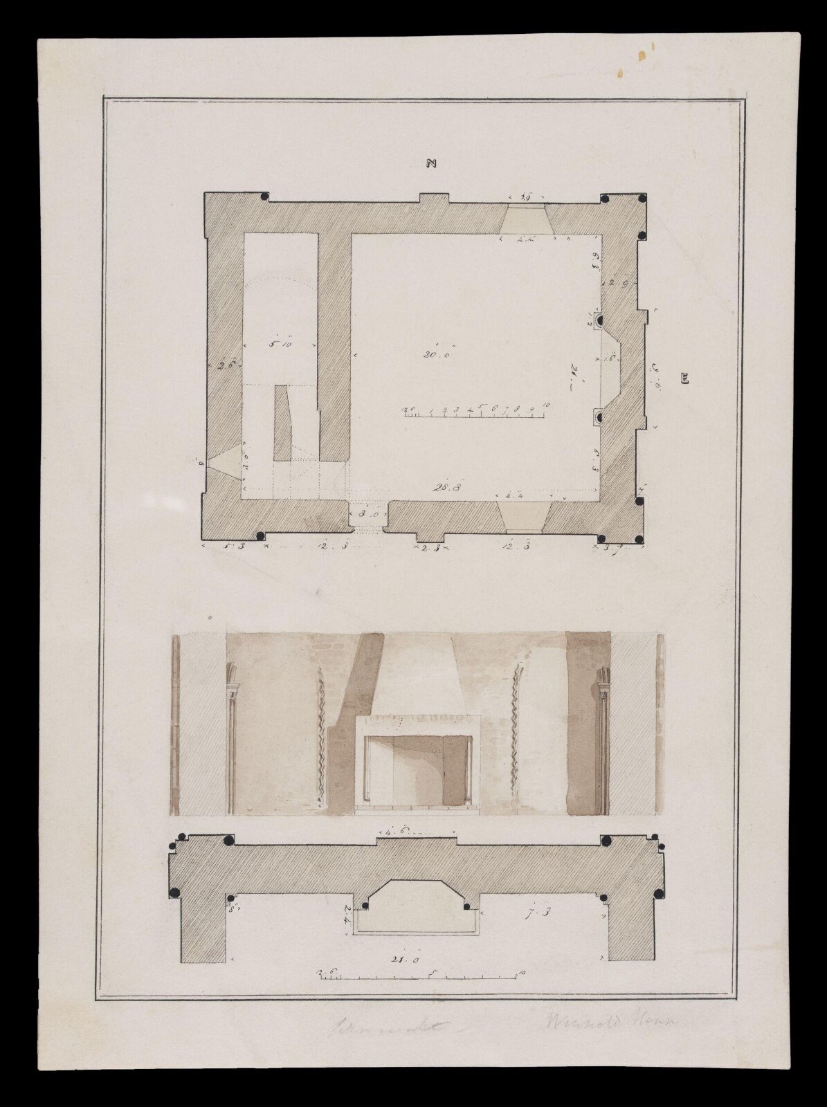 Winnold House, Norfolk, George Cattermole, ca. 1825-1868