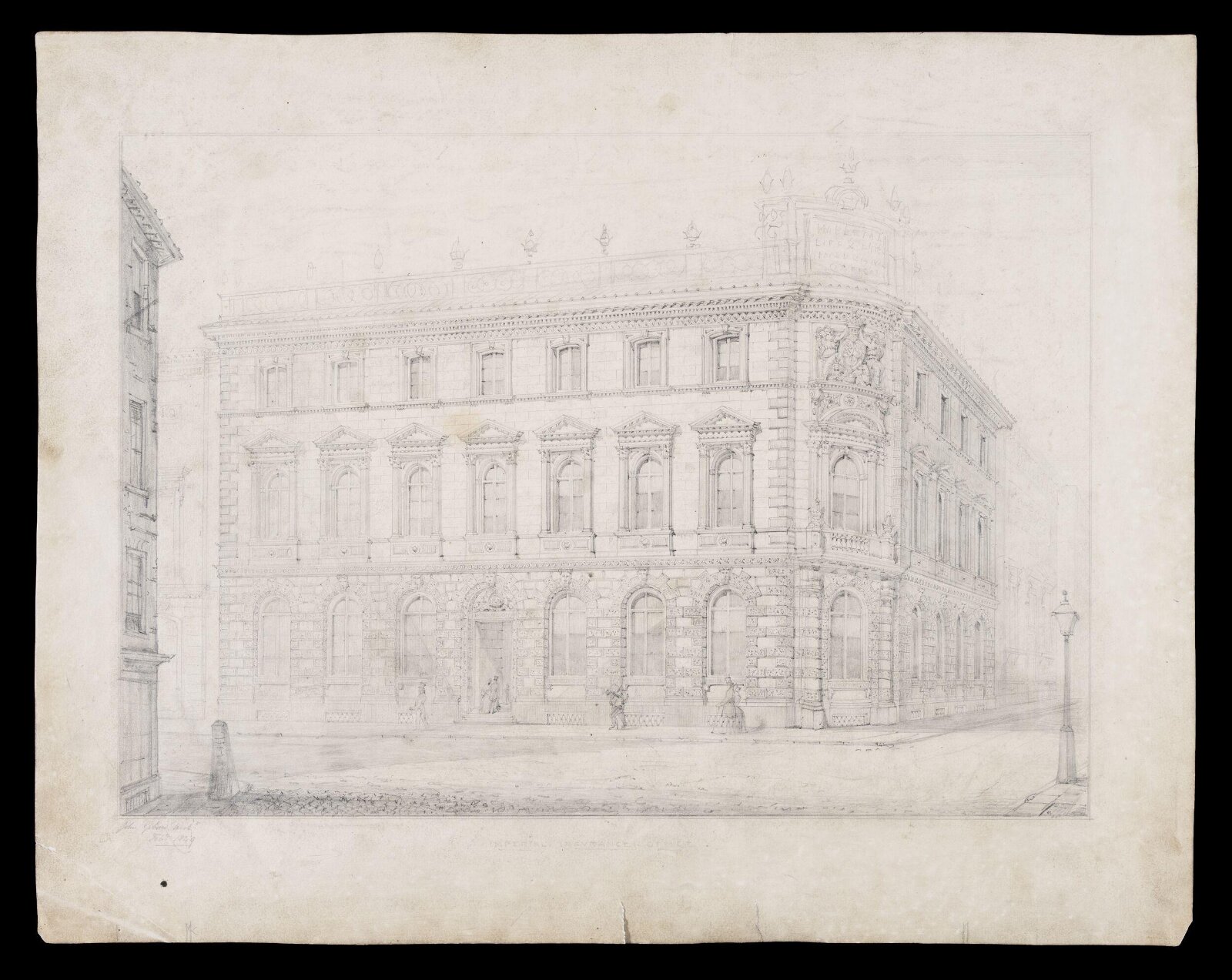Drawing, John Gibson, Feb 1849