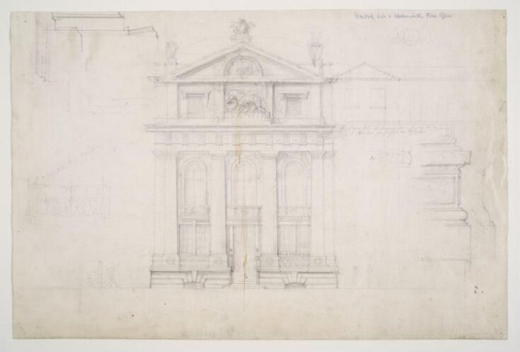 Study for Westminster Life and British Fire Insurance Buildings, Agar Street top image