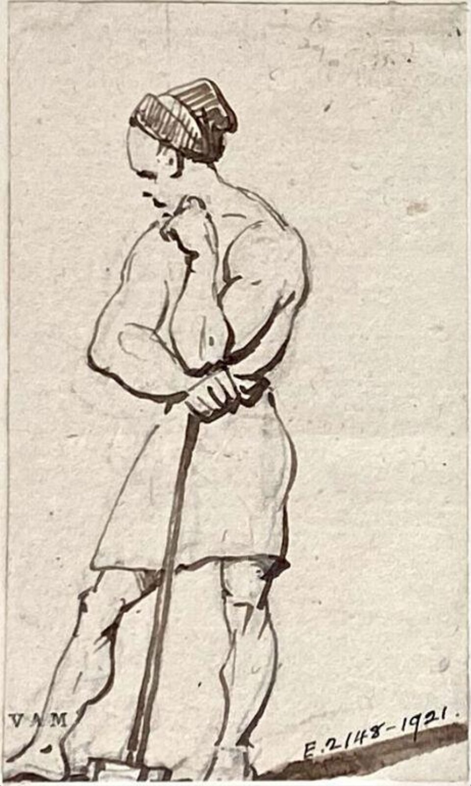 A standing Chinese figure, George Chinnery, 29/09/1825 - 30/05/1852