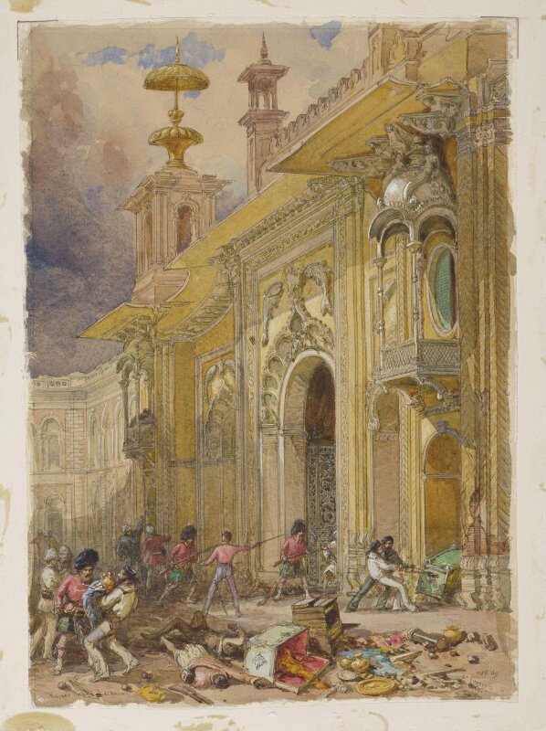 View of the Kaiser Bagh in Lucknow