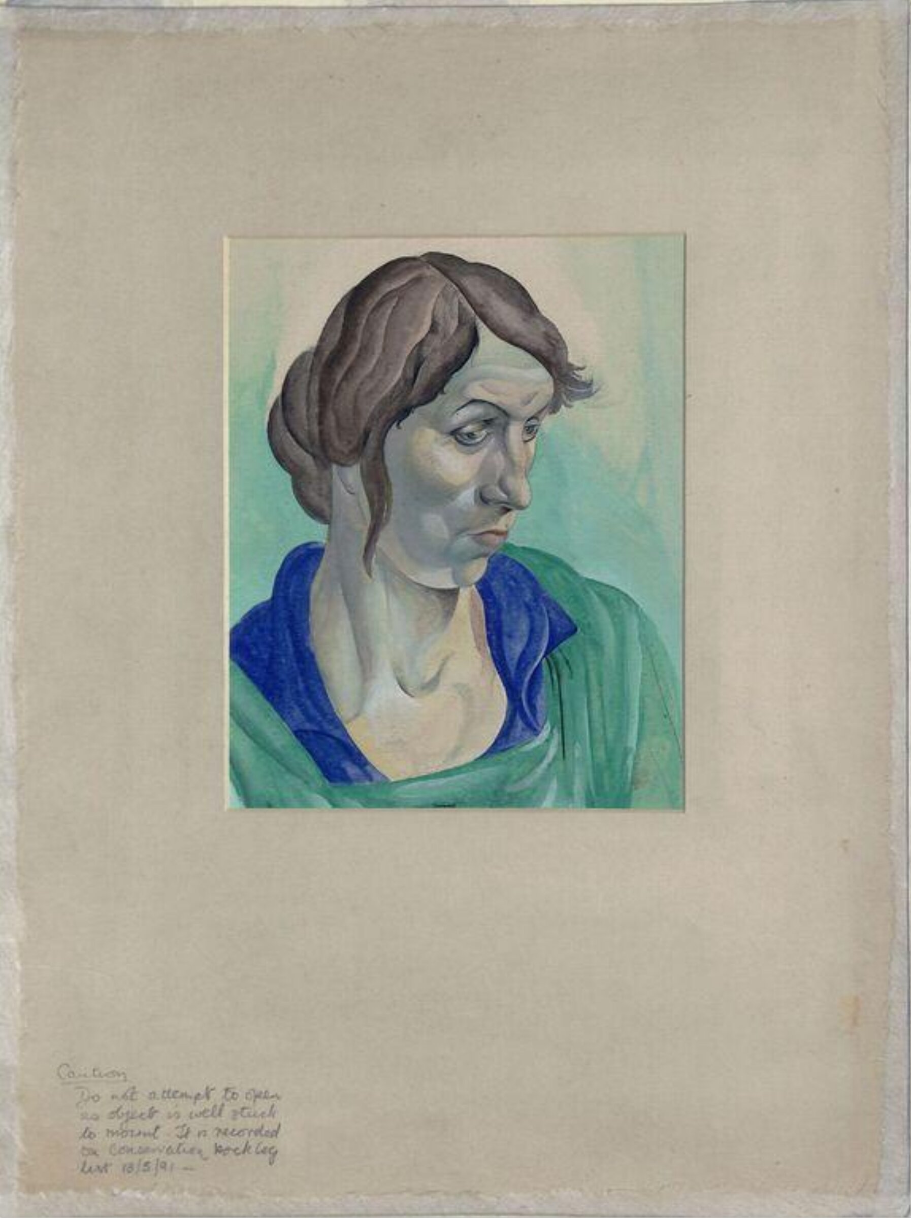 Head and shoulders of a woman, Maria Luiza Amaral, early 20th century