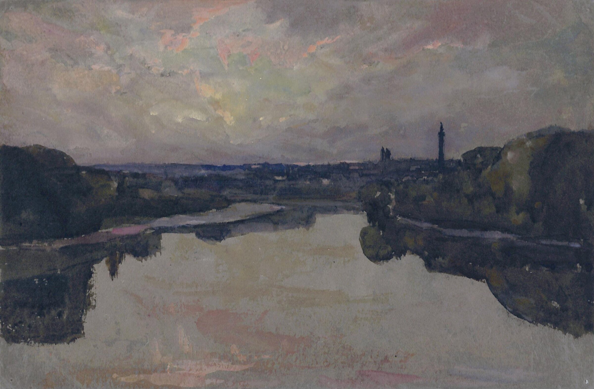 River - Sunset, Francis Armstrong, ca. 1870-1920
