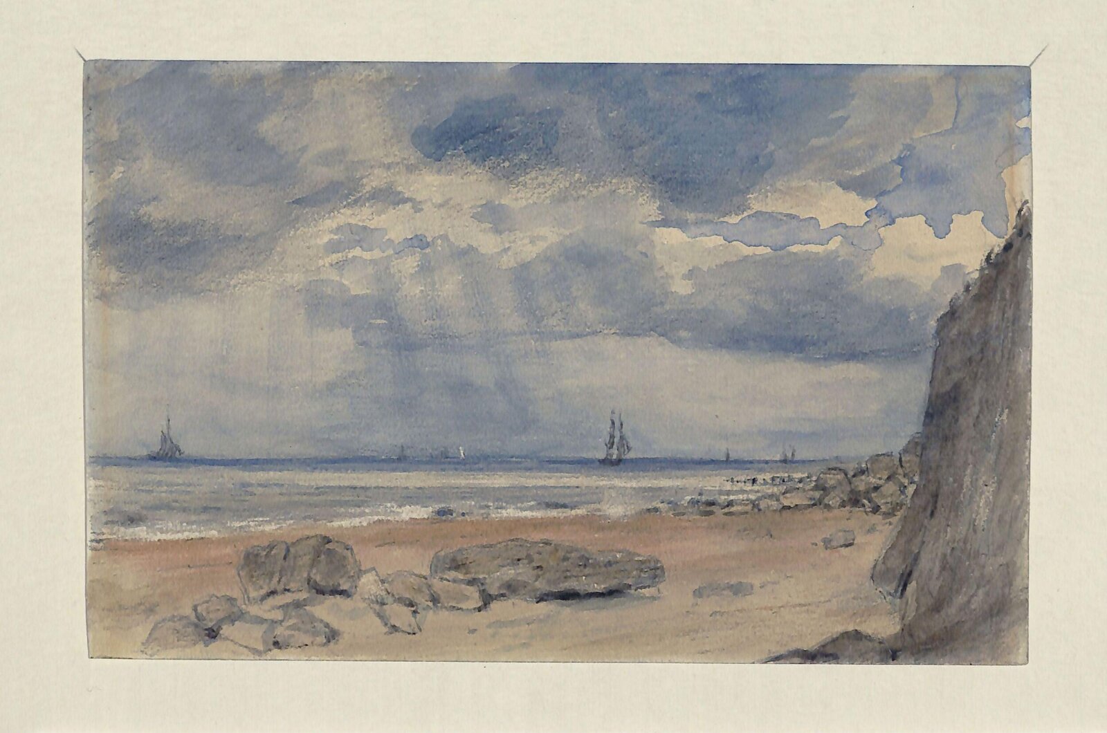 Coast Scene near Brighton, late 19th century