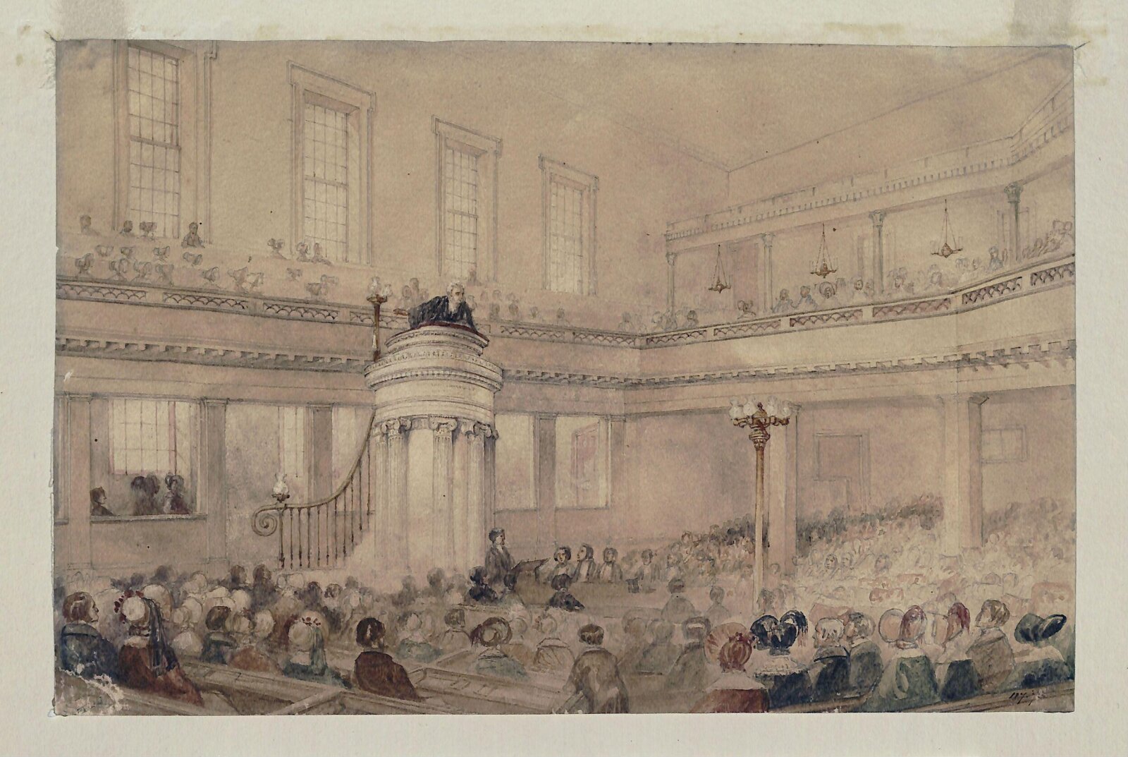 Finsbury Chapel, Moorfields, 19th century