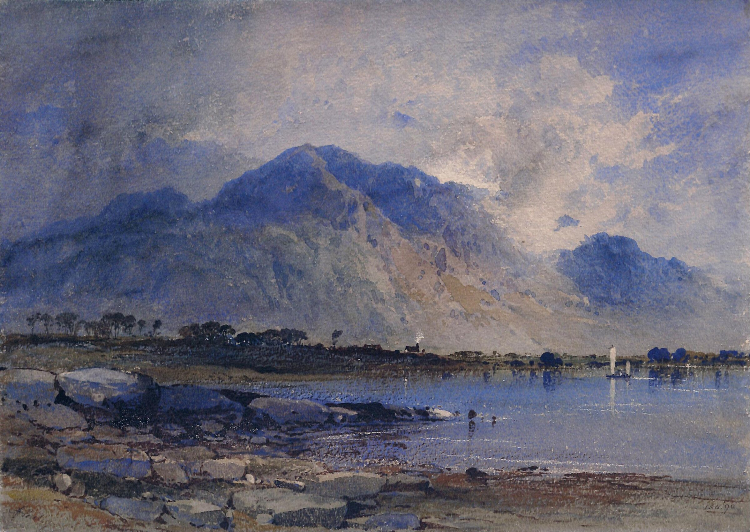 Mountain landscape, Aaron Edwin Penley, ca. 1830-1870