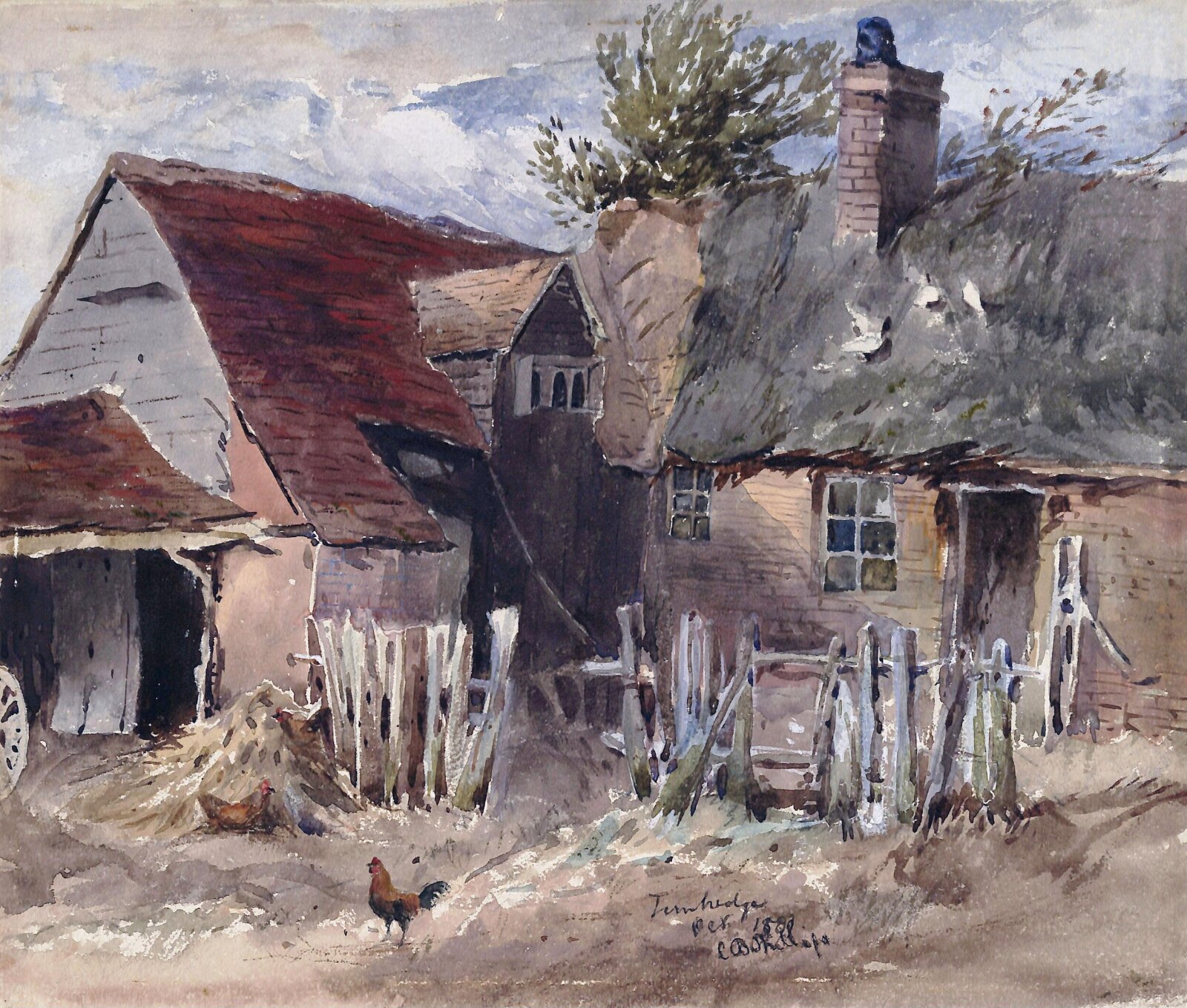 Cottage at Tonbridge, Lawrence Barnett Phillips, 1889