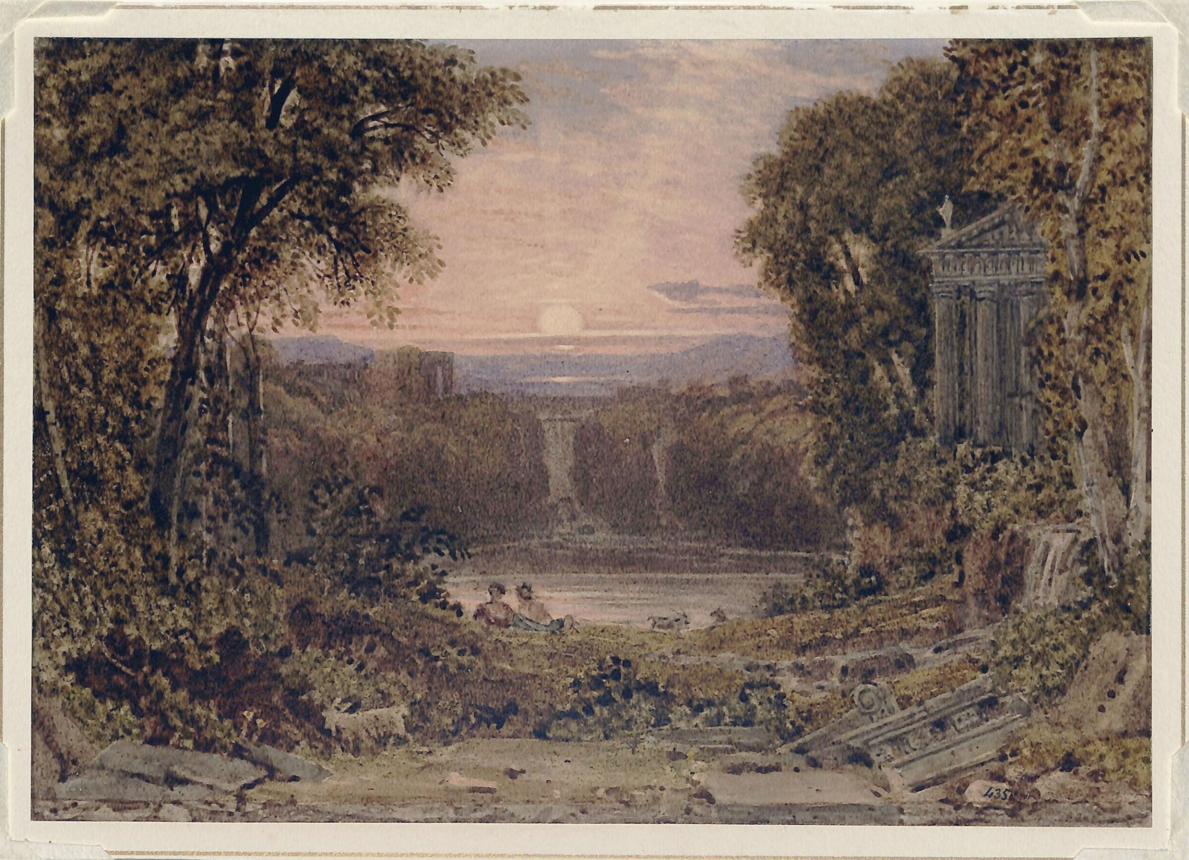Tivoli - Sunset, George Barret, ca. late 18th century - early 19th century