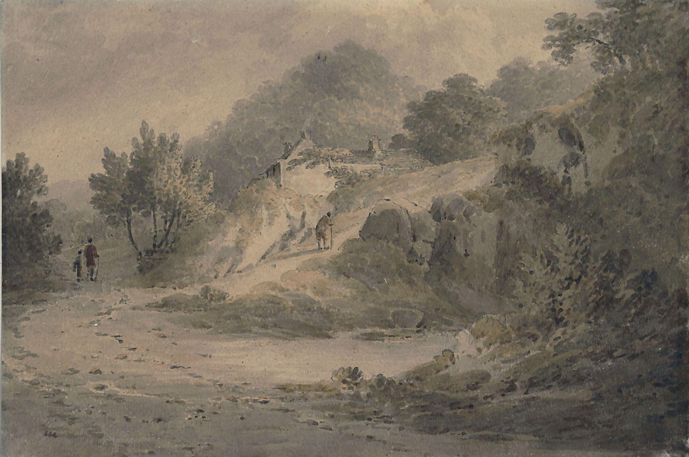 View near Halifax, James Bourne, ca. 1795-1854