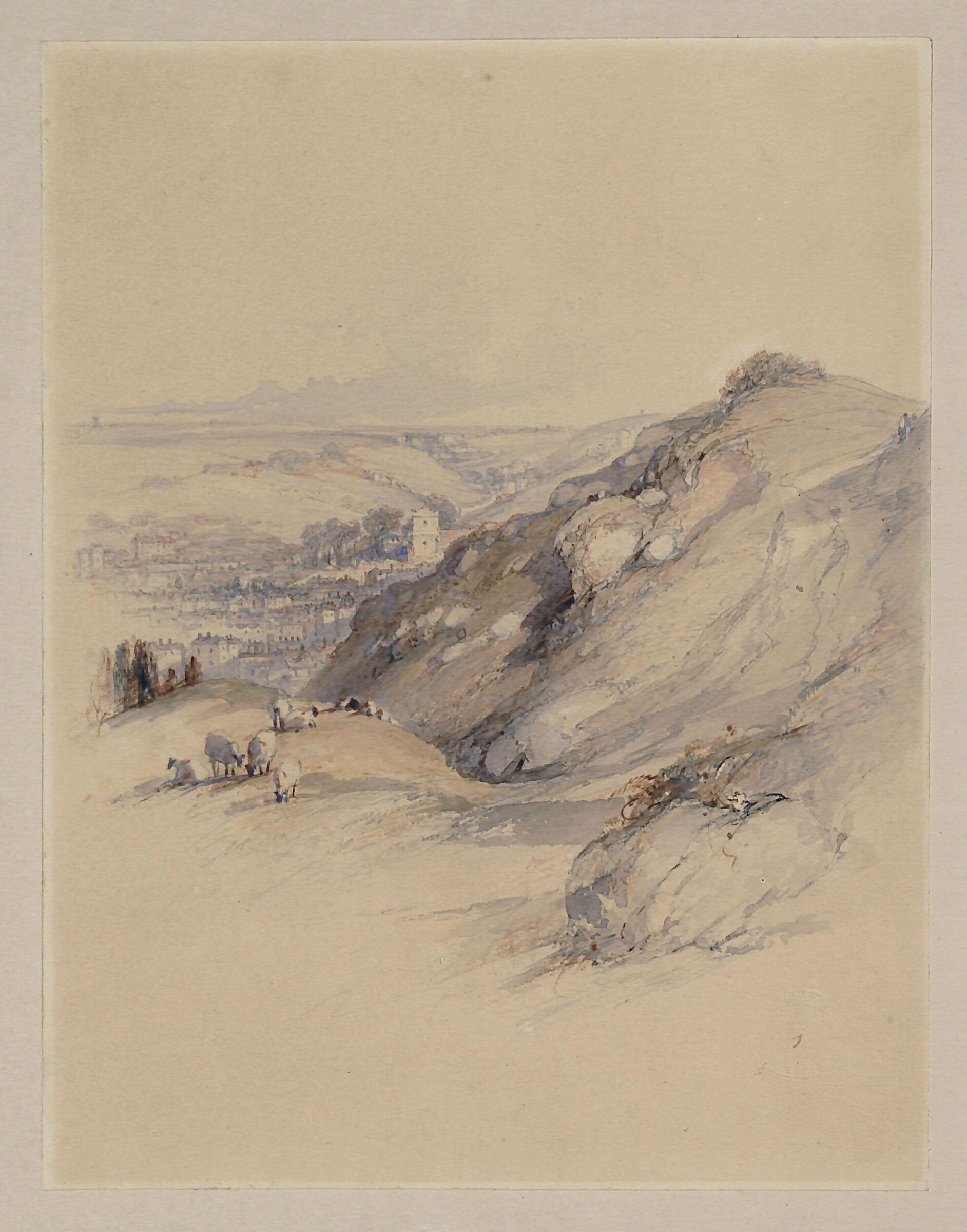 Rock at Hastings, Robert Brandard, ca. early 19th century