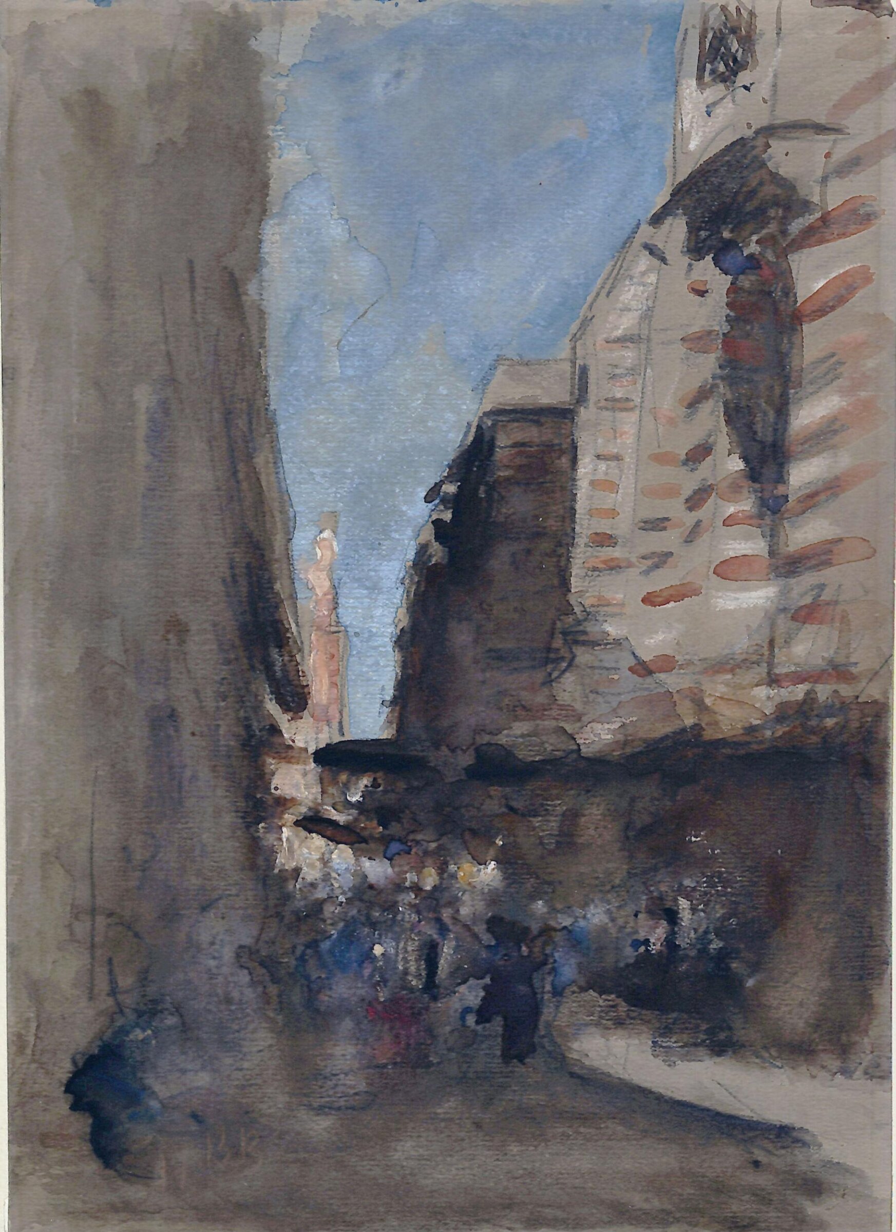 A Street in Cairo, Hercules Brabazon Brabazon, ca. 1860-1880