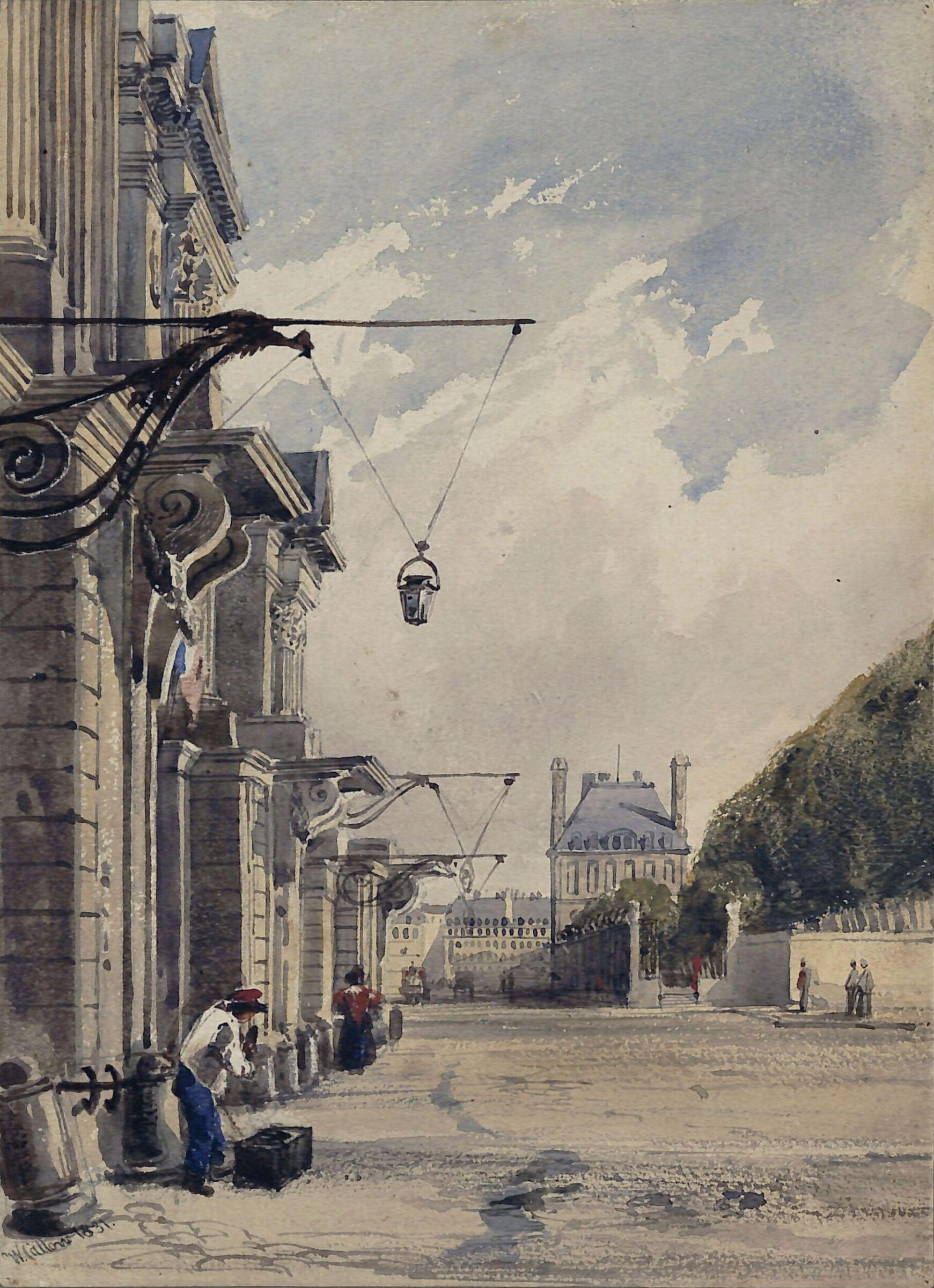 The Rue de Rivoli, near the Tuileries, Paris, William Callow, 1831