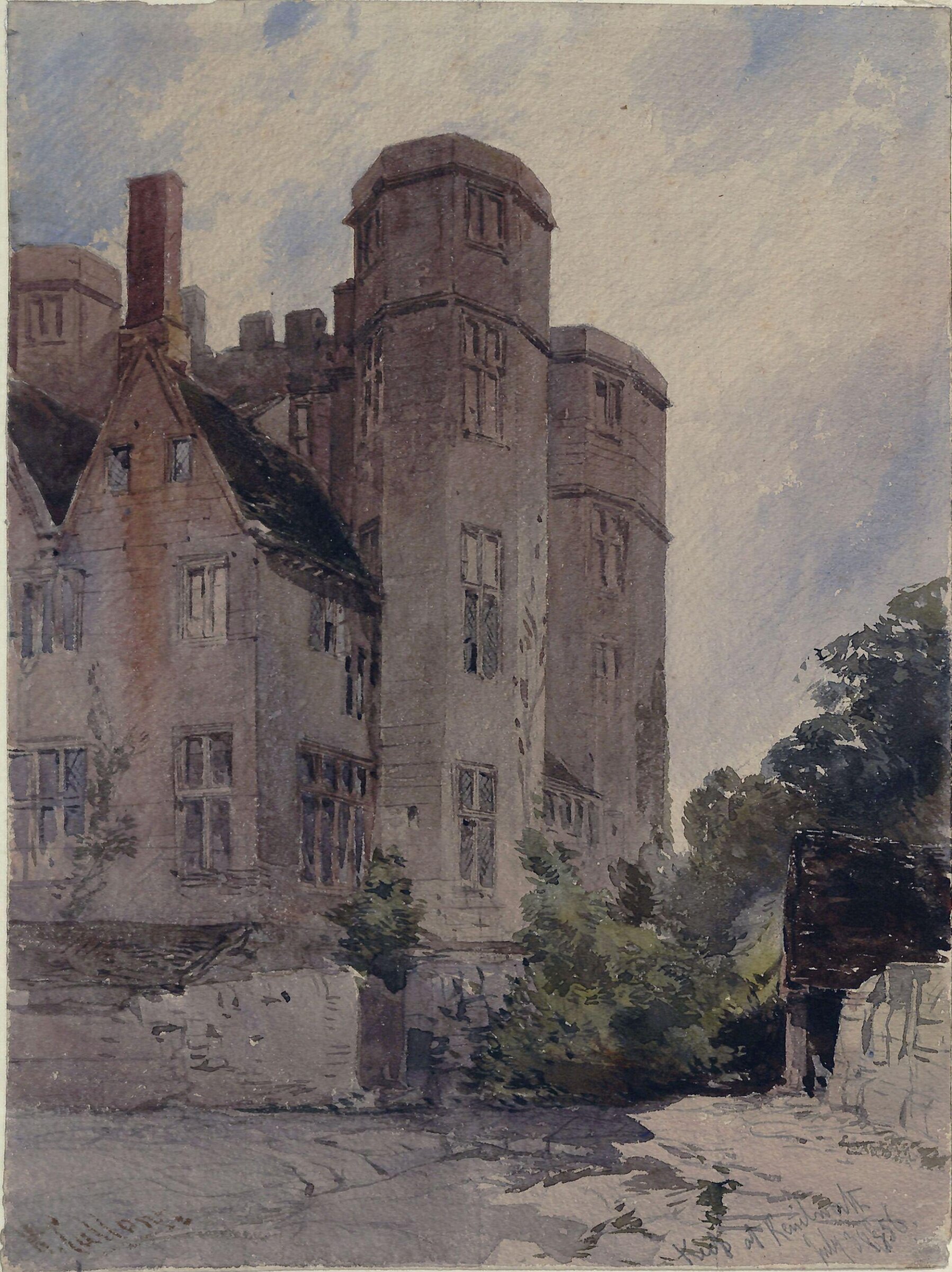 The Keep at Kenilworth, William Callow, 1856