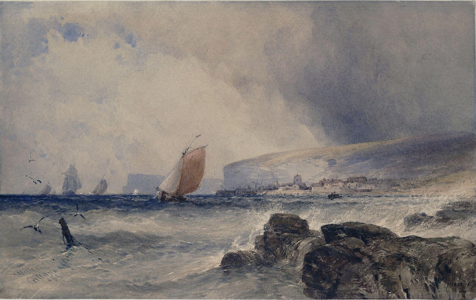 Coast Scene, William Callow, 1869