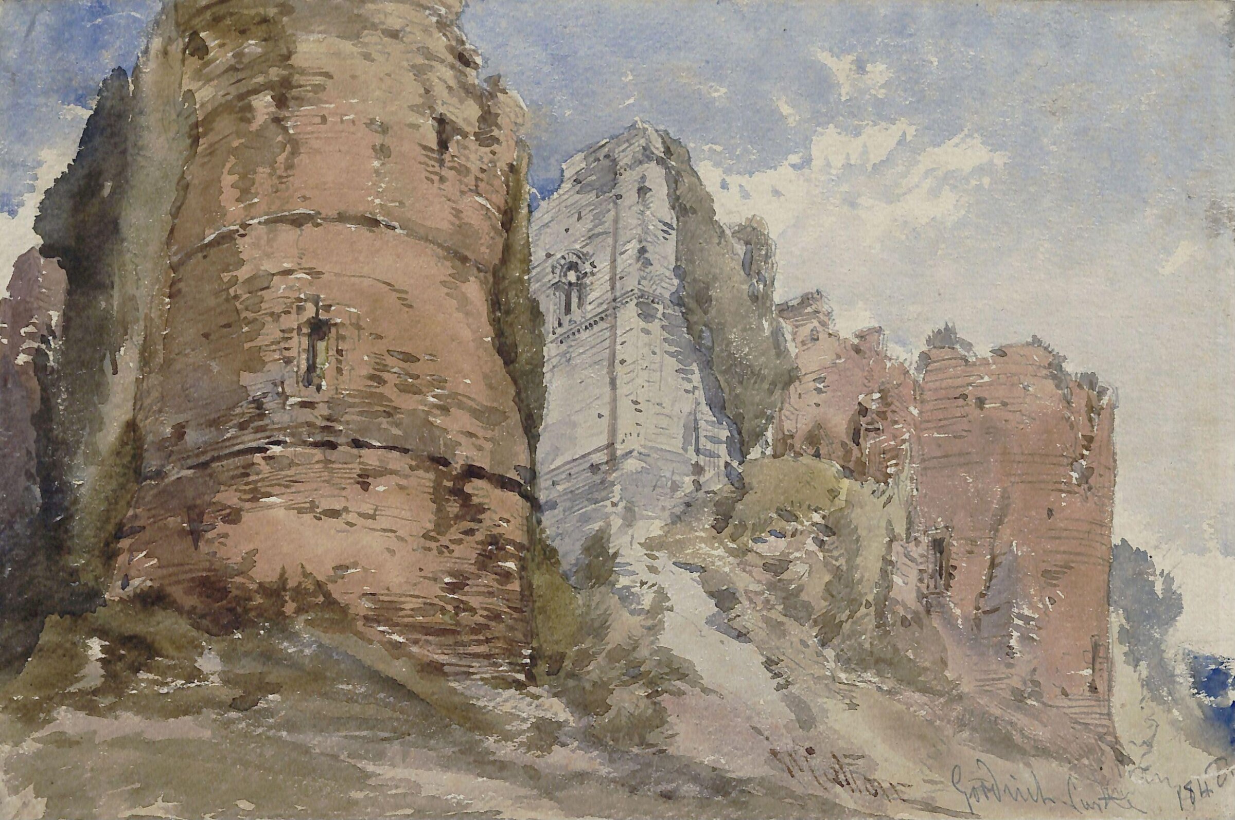 Goodrich Castle, Herefordshire, William Callow, 1848