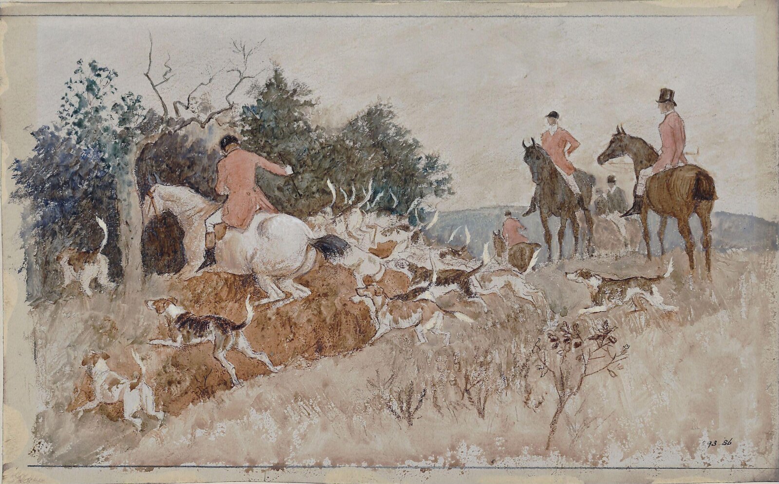 Going in to Cover, Randolph Caldecott, ca. 1865-86