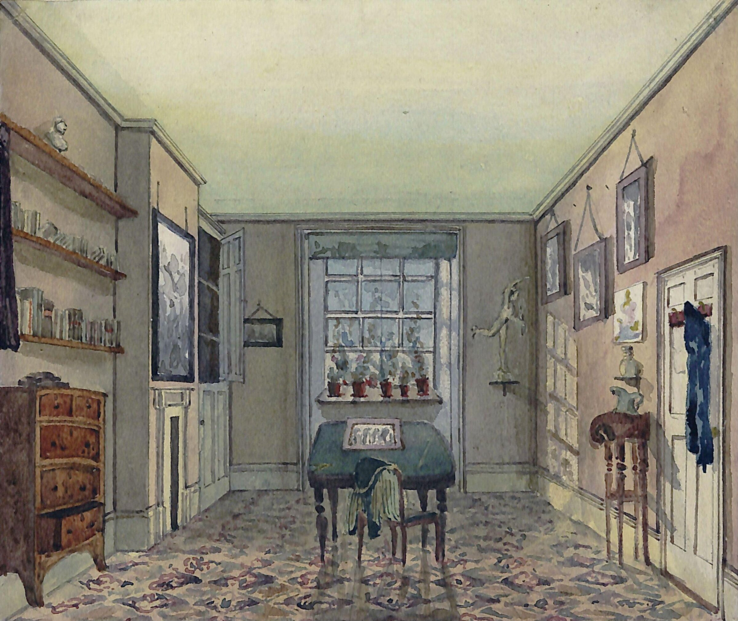 My room in 18 Stamford Street Blackfriars about AD 1829., Henry Cole, ca.1827-1829