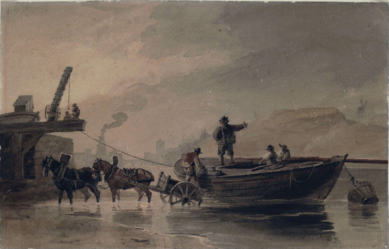 River Scene, Clennell, ca. early 19th century