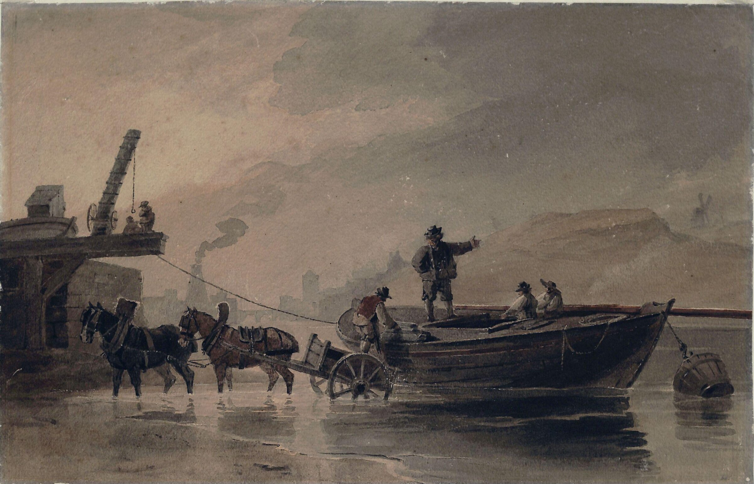 River Scene, Clennell, ca. early 19th century