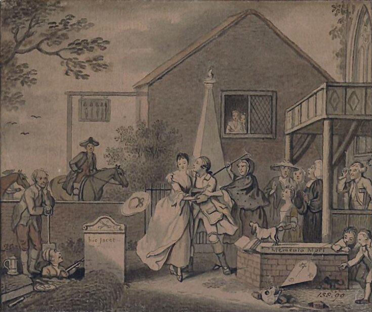 A Group at a Church Porch top image