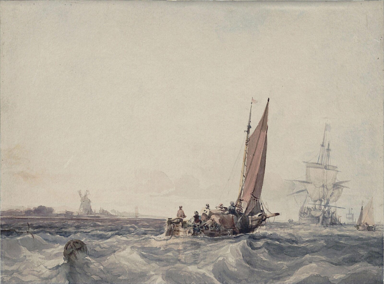 Seascape, Chambers, early 19th century