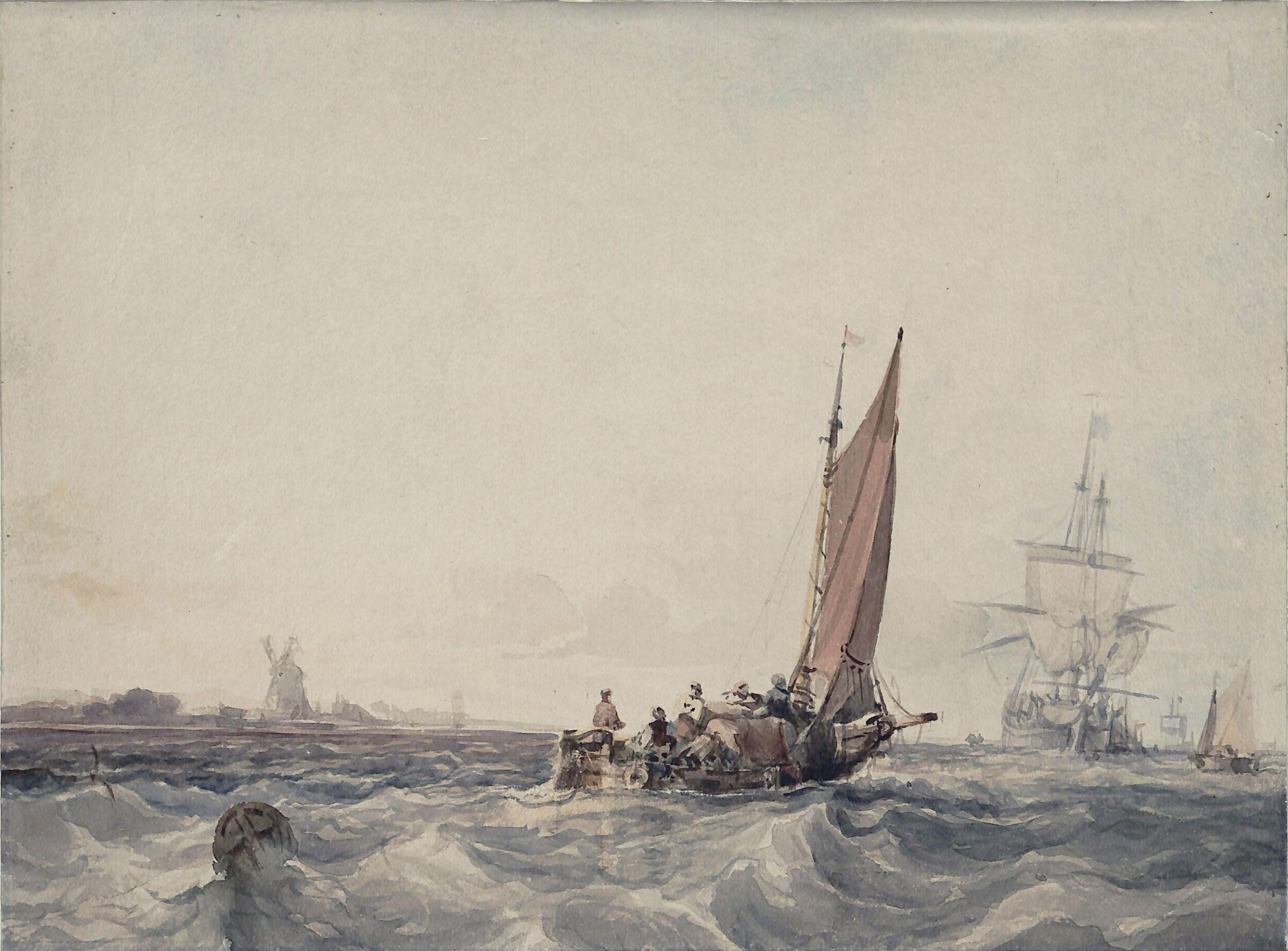 Seascape, Chambers, early 19th century