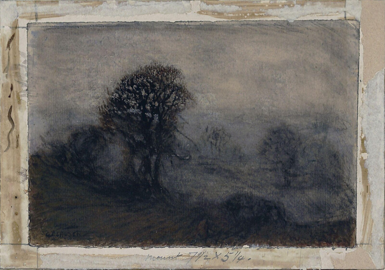 A Winter Evening, George Clausen, ca. 1875-1918