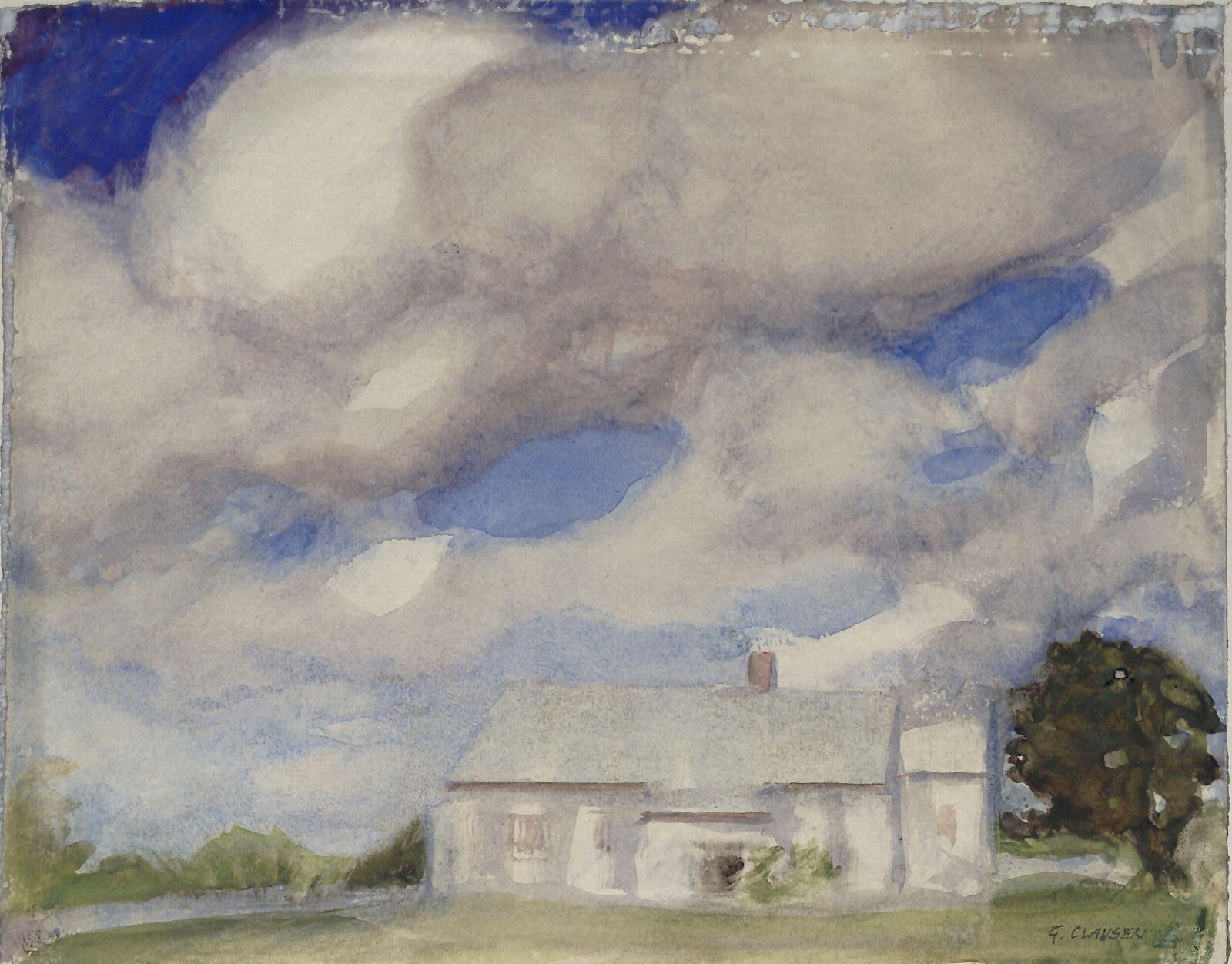 Overpowering sky, George Clausen, ca. 1875-1944