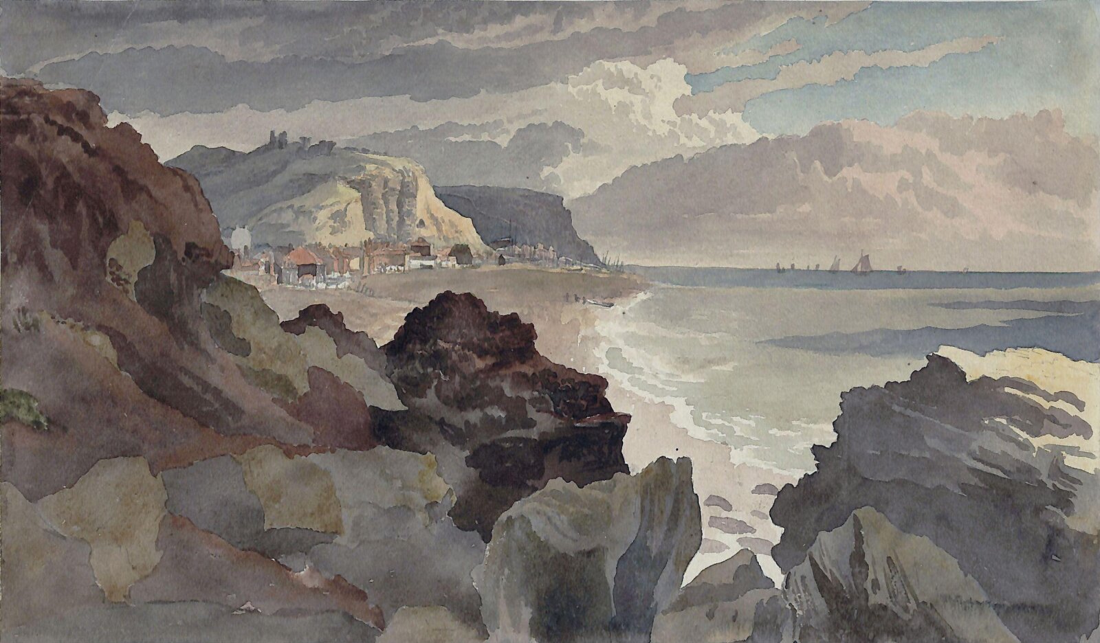 Hastings Beach, Joshua Cristall, 1820