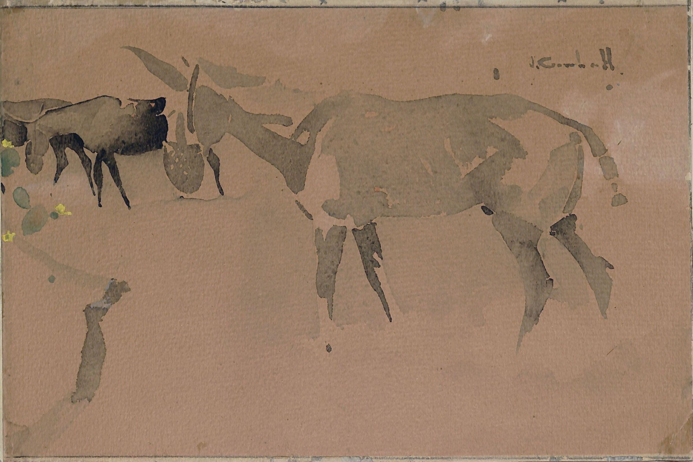 Donkeys, Joseph Crawhall, 1890-1910