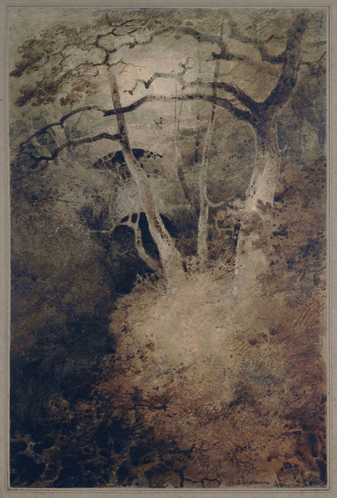 Devil's Bridge, Cardigan, John Sell Cotman, 1801