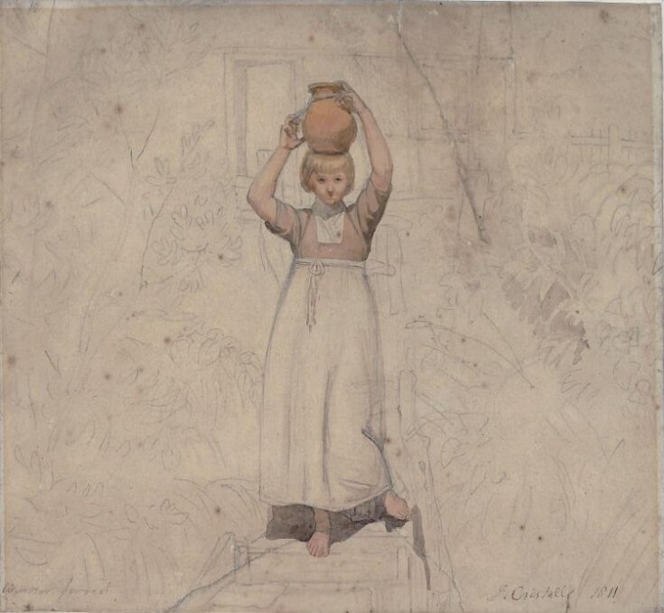 Girl carrying a water pitcher top image