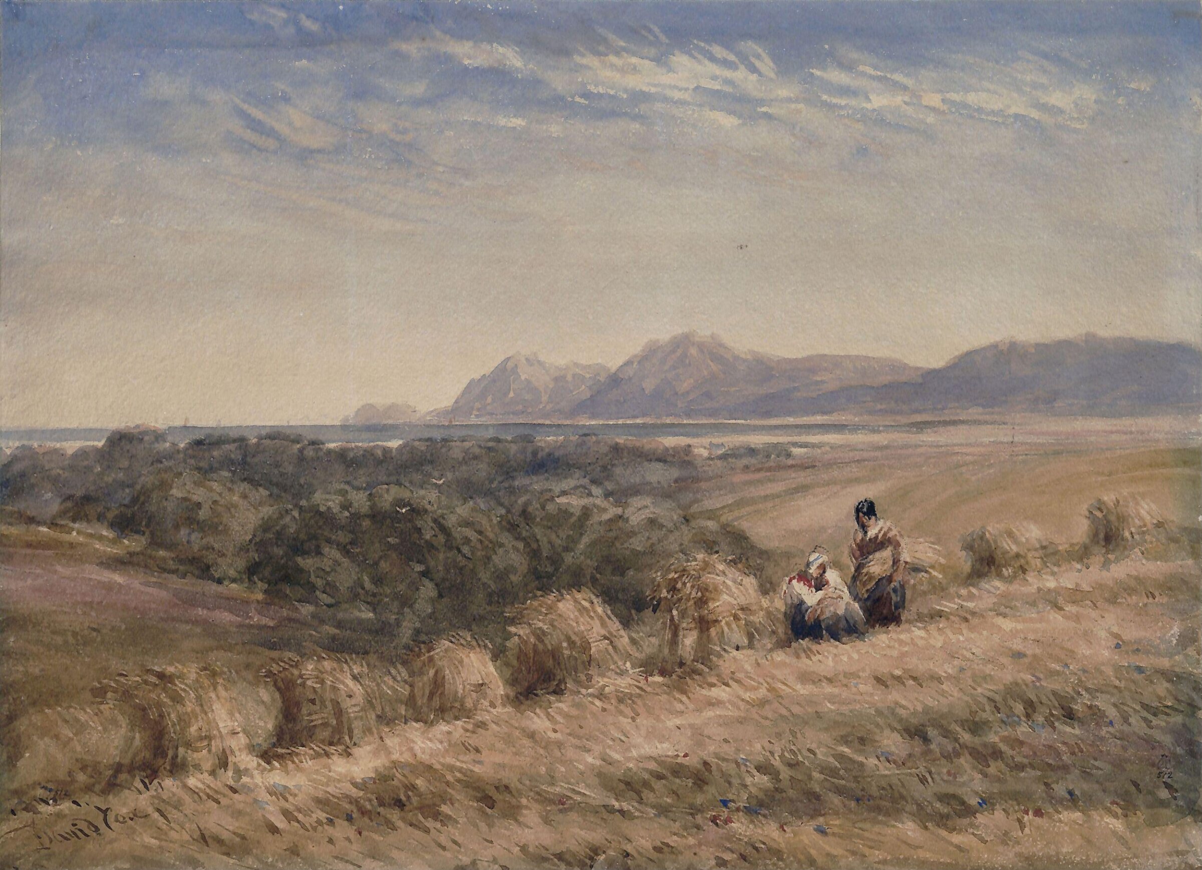 A Cornfield, David Cox, ca. 1800-1859