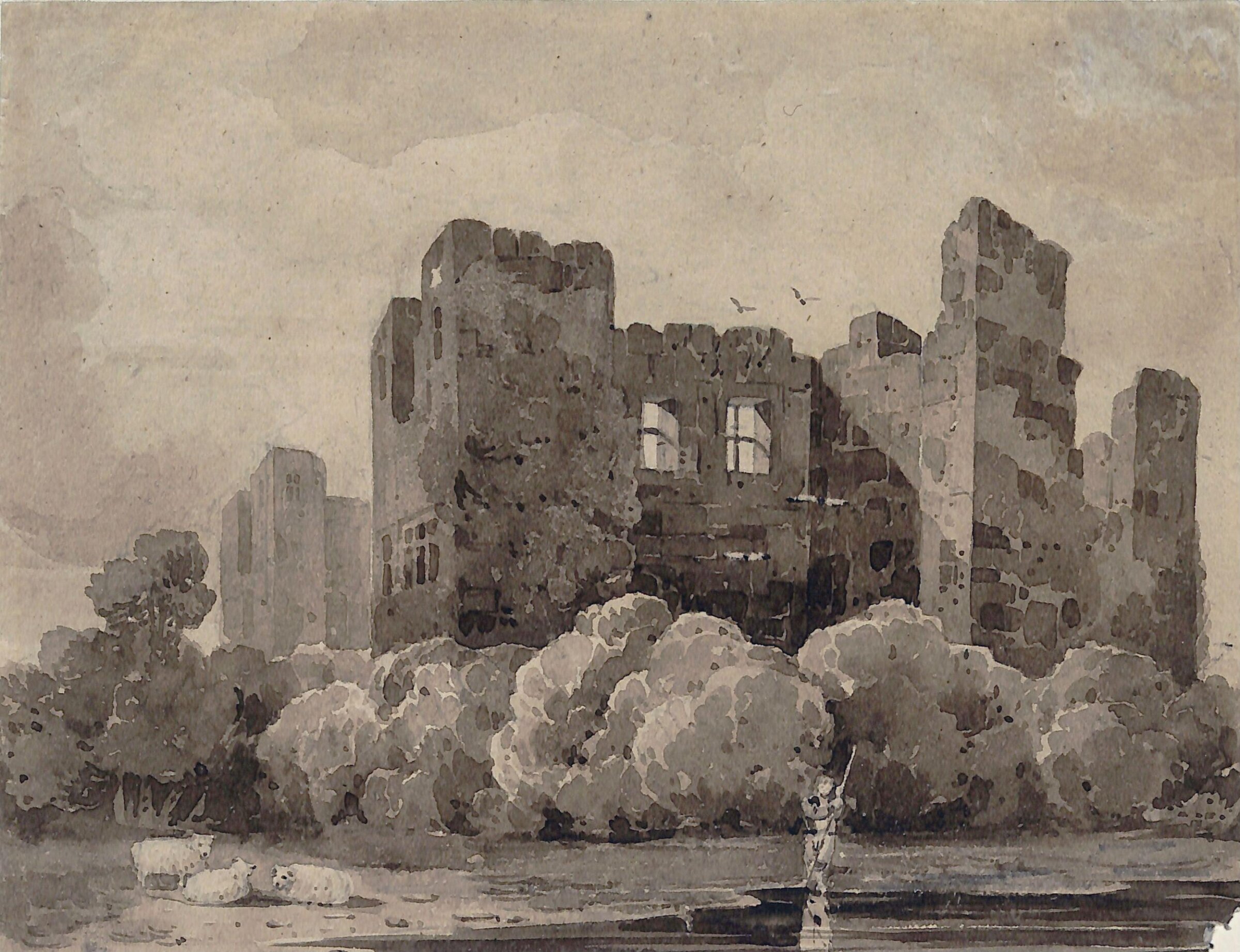 Kenilworth Castle, David Cox the elder, ca. 1850