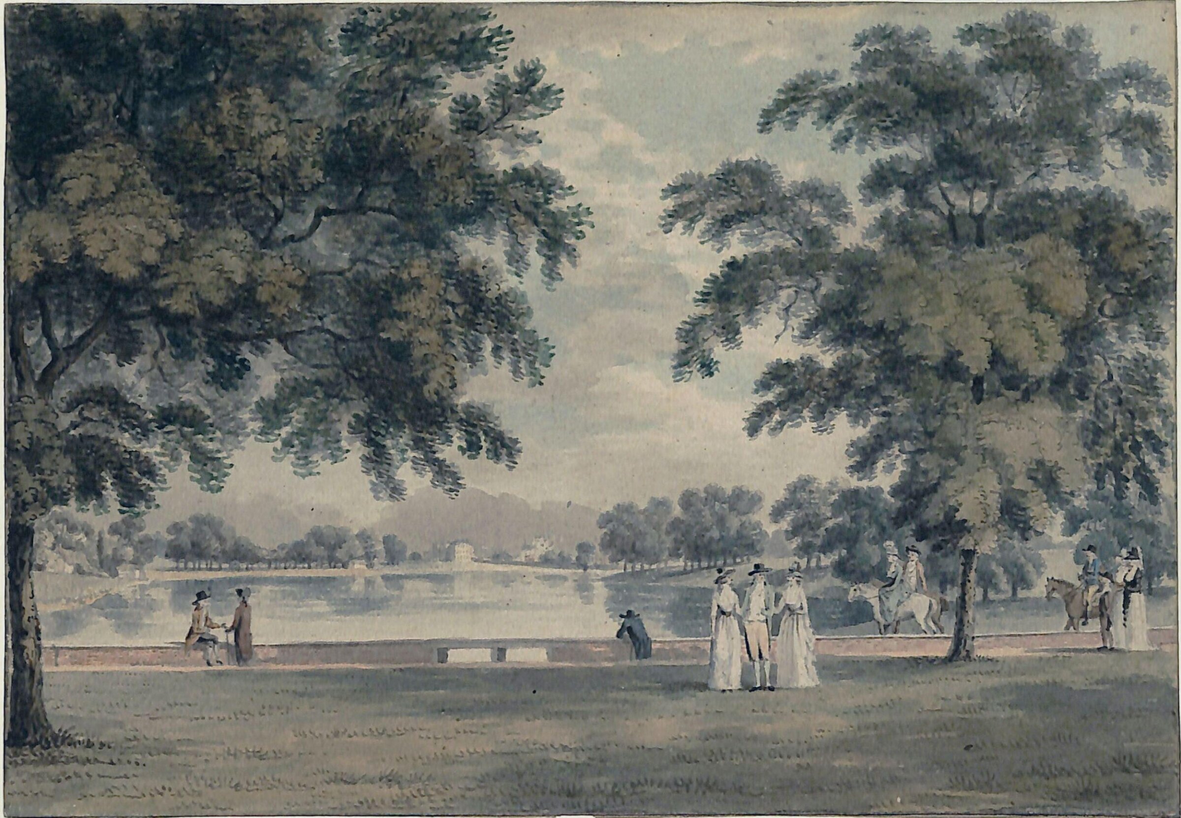 The Serpentine, Edward Dayes, late 18th century